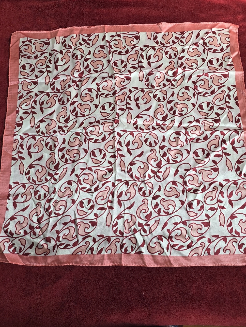 Lovely Pinks, Silk Scarf, Vintage Scarf, Florals
